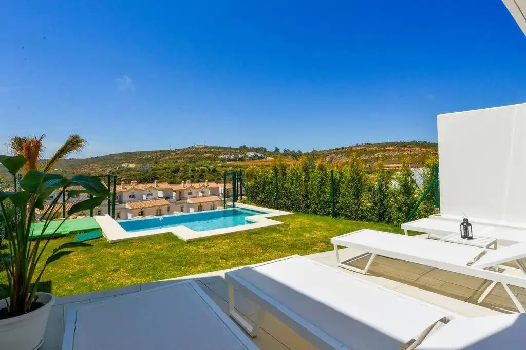 Terrace of Detached homes for sale in Manilva  with Air Conditioner, Private garden and Terrace