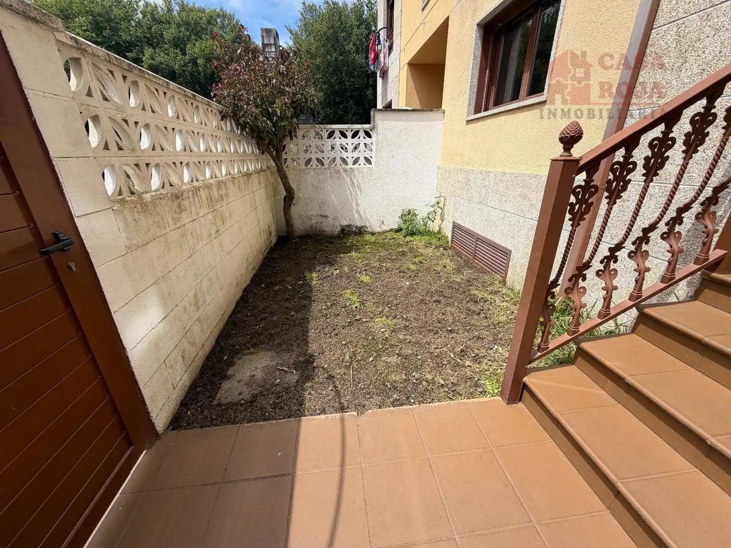 Garten von Einfamilien-Reihenhaus zum Verkauf in Cangas  mit Heizung, Parkett und Abstellraum