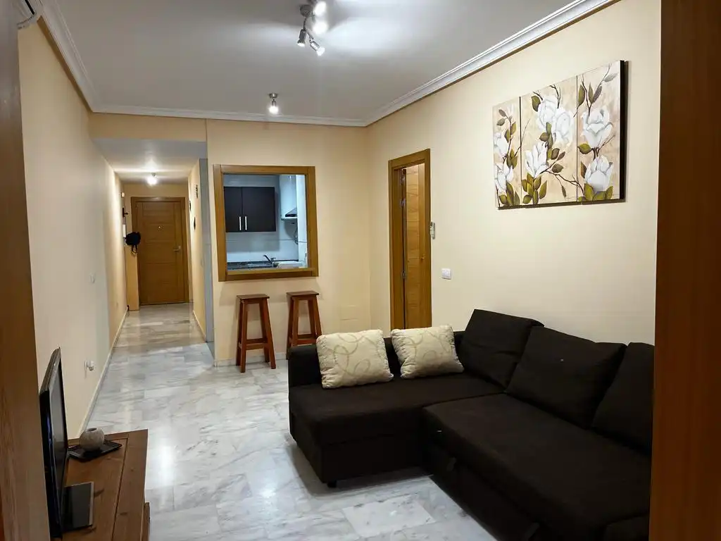 Wohnzimmer von Wohnung zur Miete in Fuengirola mit Terrasse, Möbliert und Ofen