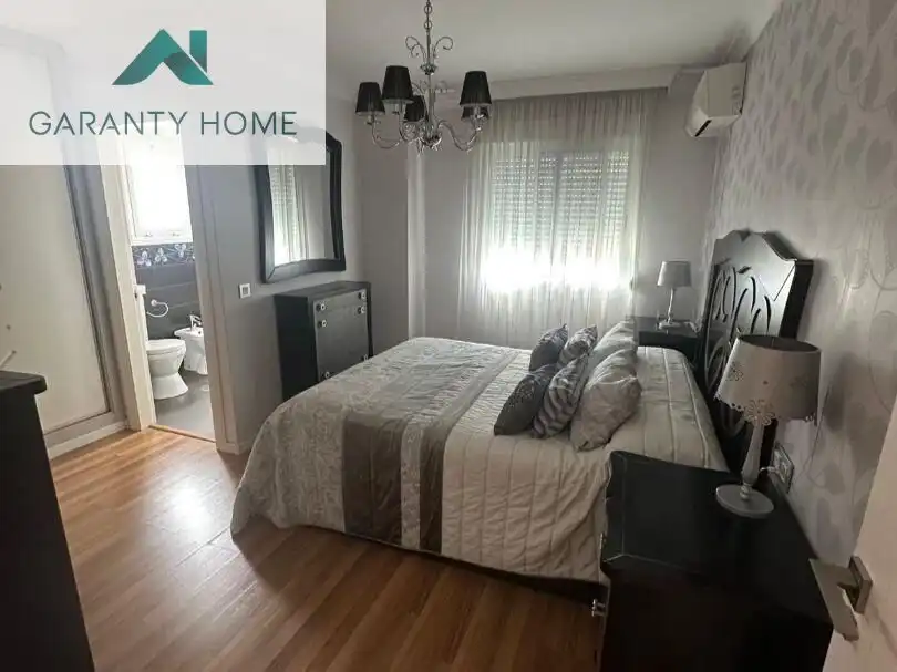 Schlafzimmer von Wohnung zur Miete in Málaga mit Klimaanlage, Privatgarten und Terrasse