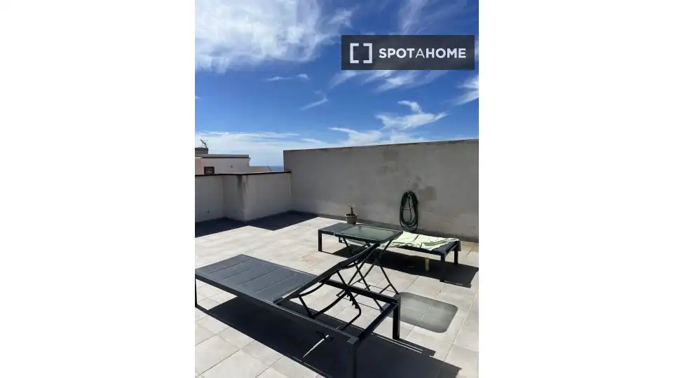 Terrassa de Apartament per a compartir en Los Realejos amb Aire condicionat, Terrassa i Moblat