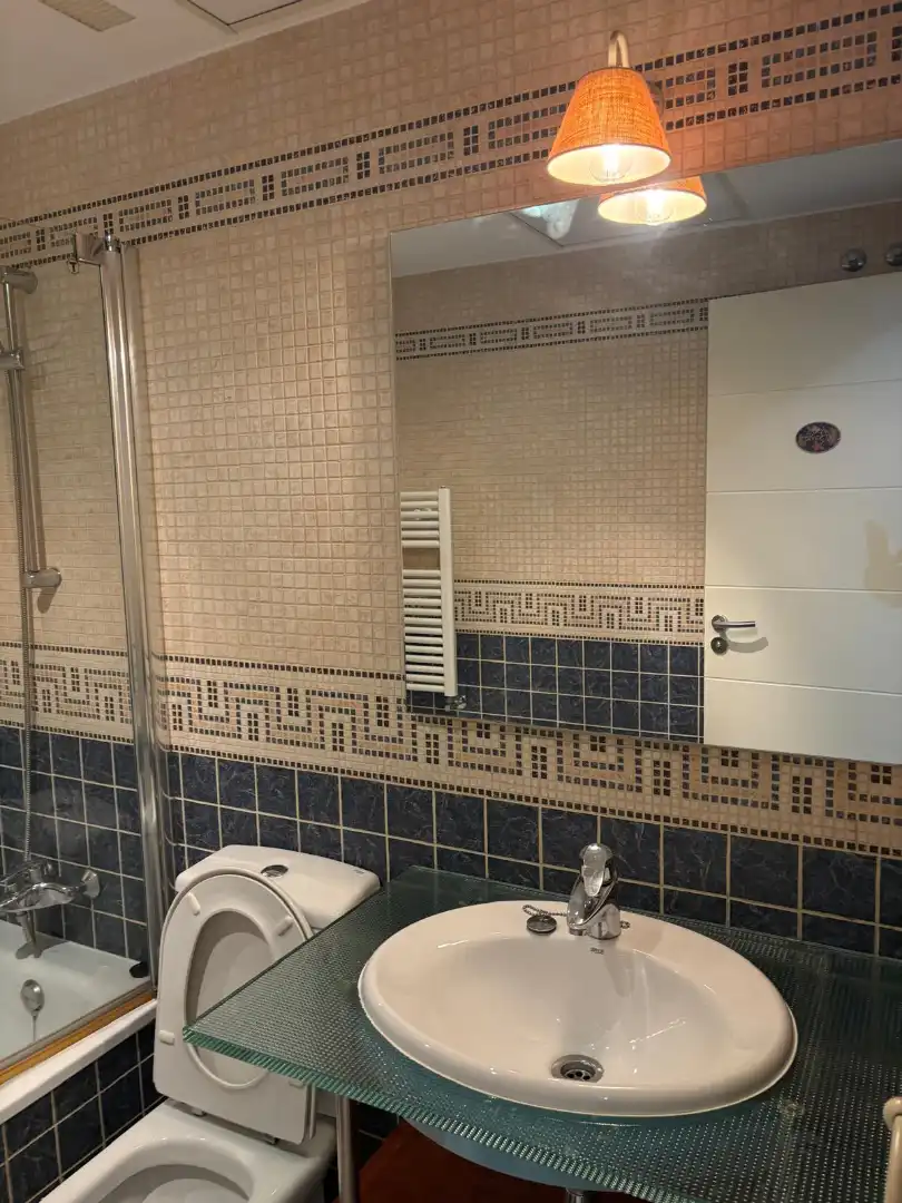 Bathroom of Flat for rent in Madrid  with Air Conditioner, Heating and Storage room