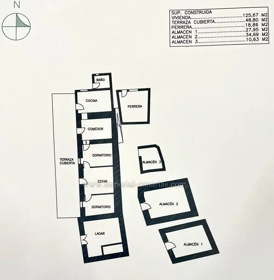 Finca rústica en venta en La Orotava