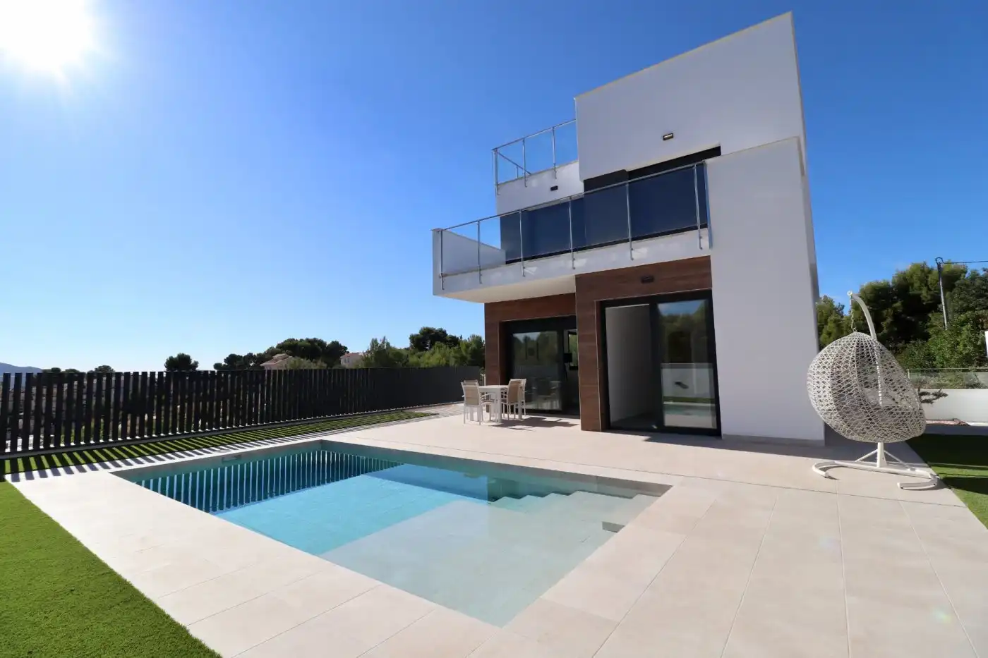 Swimming pool of Houses for sale in La Nucia  with Air Conditioner, Private garden and Terrace