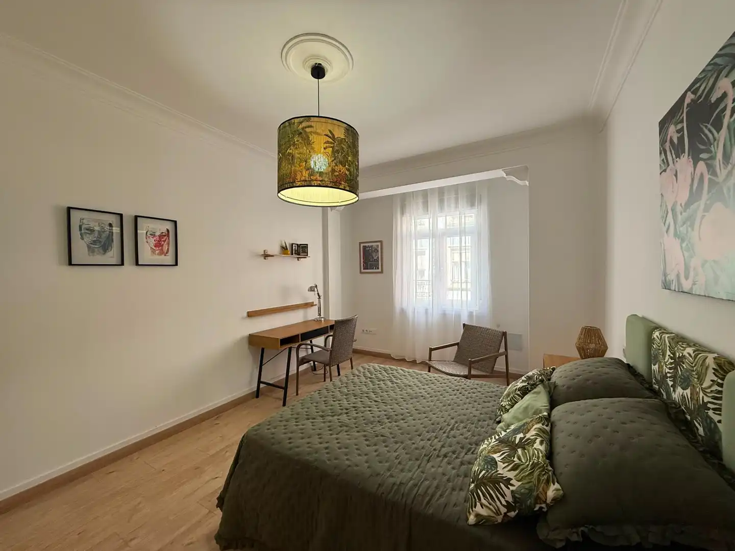 Bedroom of Flat for rent in Ferrol  with Heating, Parquet flooring and Terrace