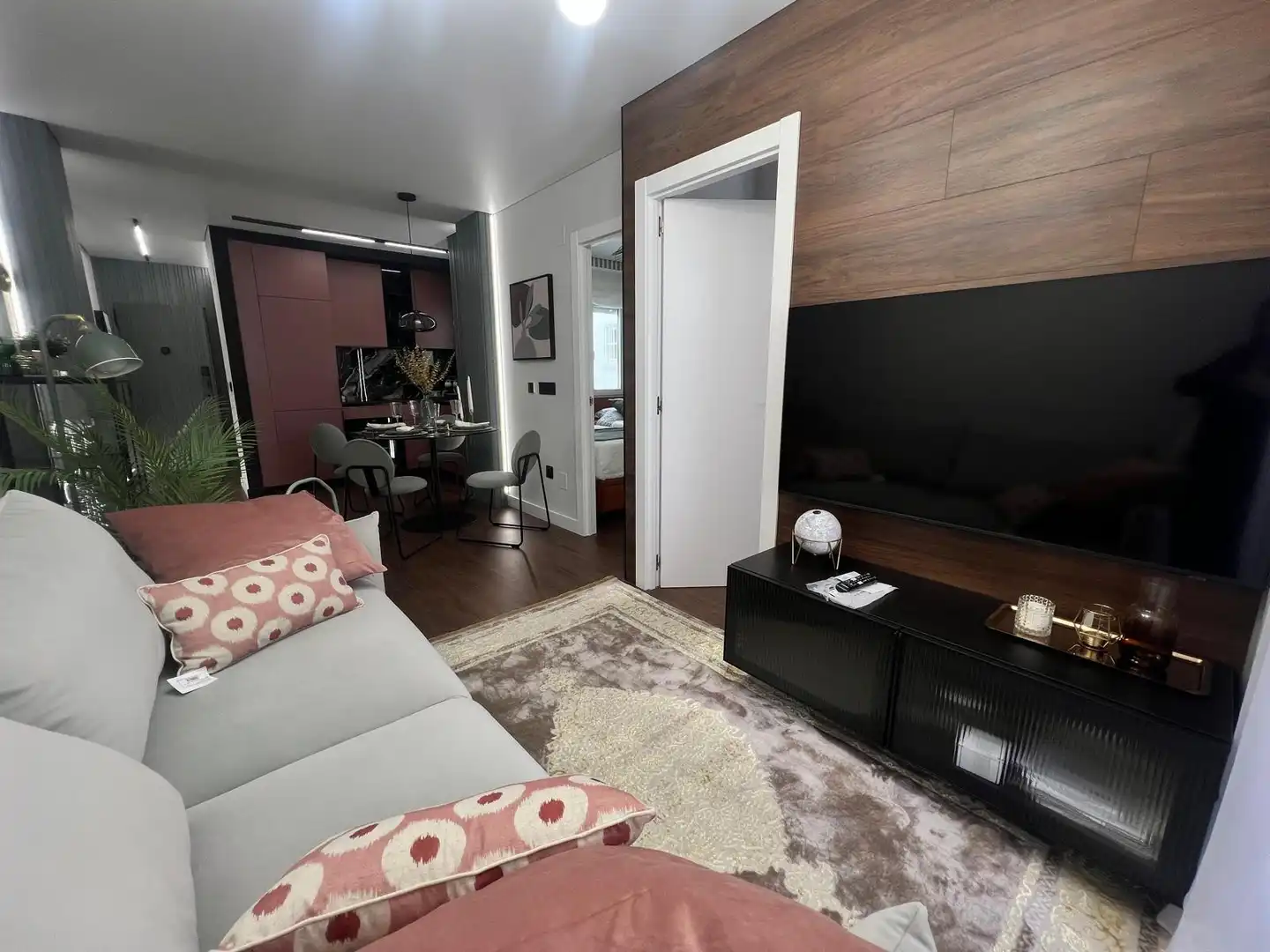 Sala de estar de Apartamento de alquiler en Torrevieja con Aire acondicionado, Calefacción y Terraza