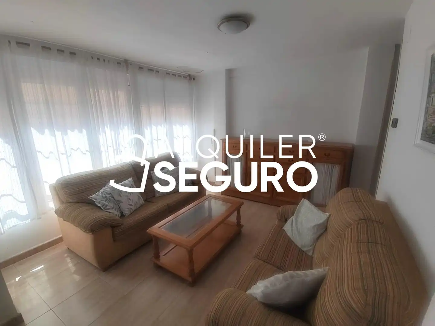 Sala de estar de Piso de alquiler en Benidorm con Aire acondicionado, Terraza y Amueblado