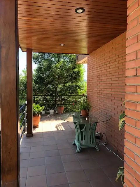 Terrassa de Casa o xalet en venda en La Palma de Cervelló amb Aire condicionat, Calefacció i Jardí privat