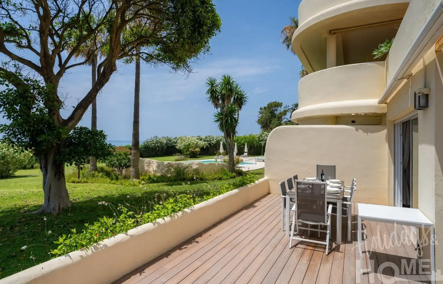 Terrassa de Pis de lloguer en Marbella amb Aire condicionat, Jardí privat i Terrassa