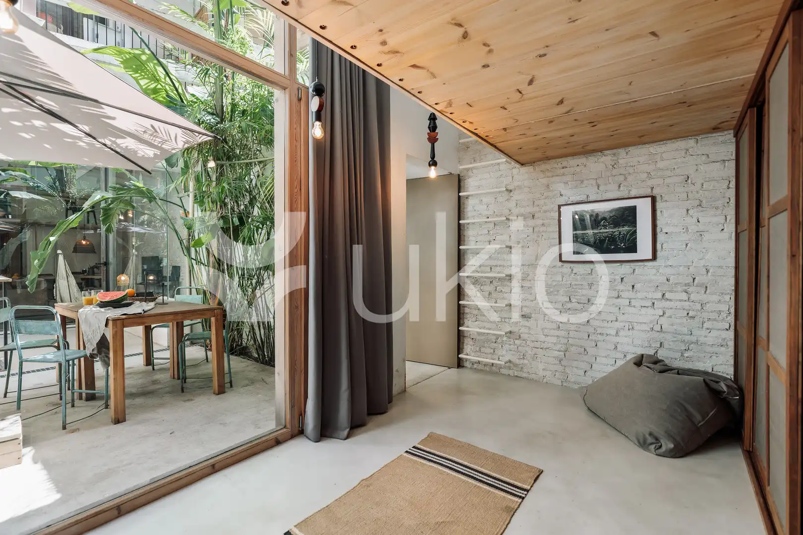 Sala d'estar de Apartament de lloguer en Barcelona amb Aire condicionat, Terrassa i Moblat