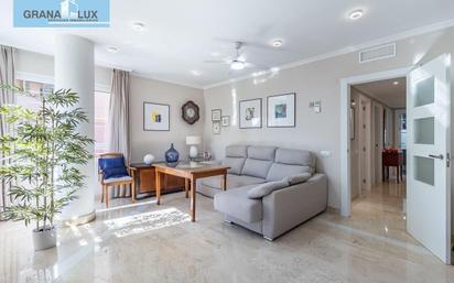 Living room of Flat for sale in  Granada Capital  with Heating and Balcony