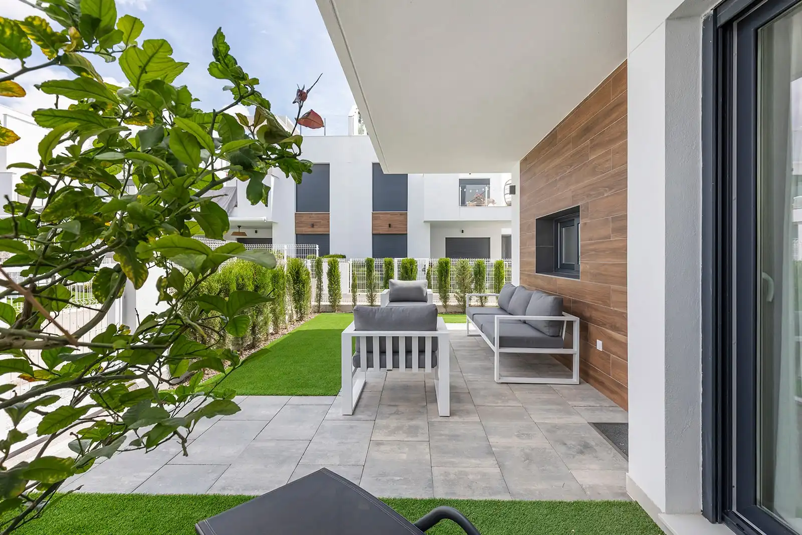 Terrasse von Erdgeschoss zum Verkauf in Orihuela mit Klimaanlage, Terrasse und Möbliert