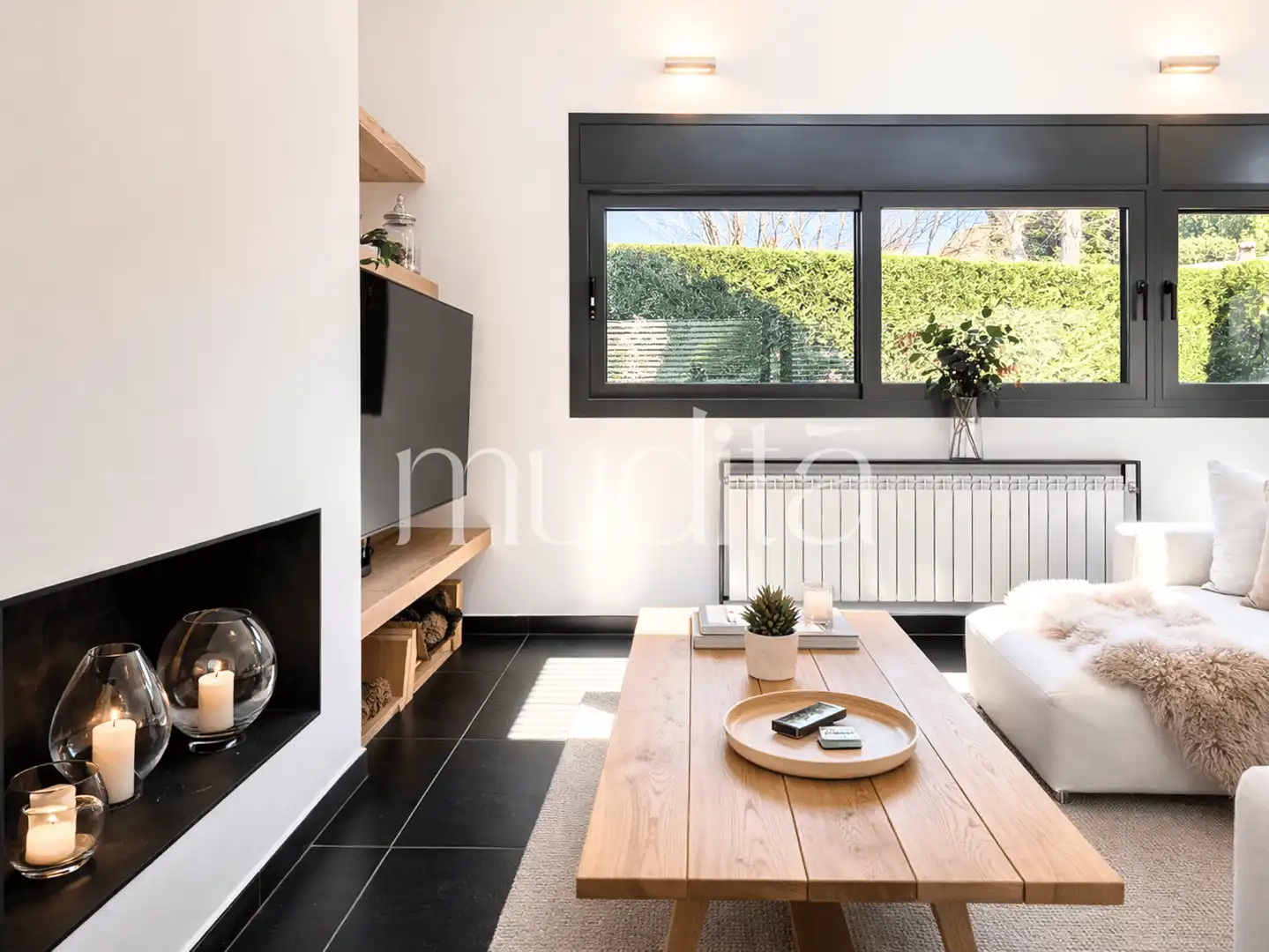 Sala de estar de Casa o chalet en venta en Viladrau con Calefacción, Jardín privado y Terraza