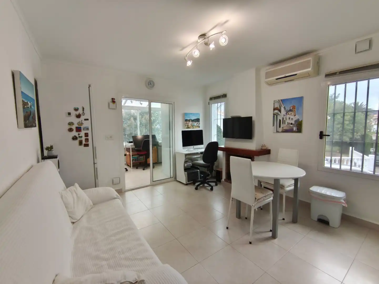Sala d'estar de Apartament en venda en Pedreguer amb Aire condicionat, Calefacció i Jardí privat