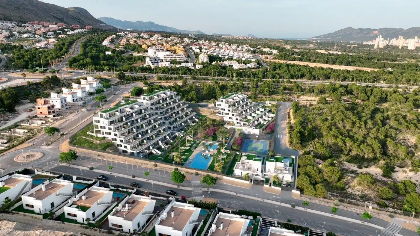 Vista exterior de Apartamento en venta en Finestrat con Aire acondicionado, Terraza y Trastero