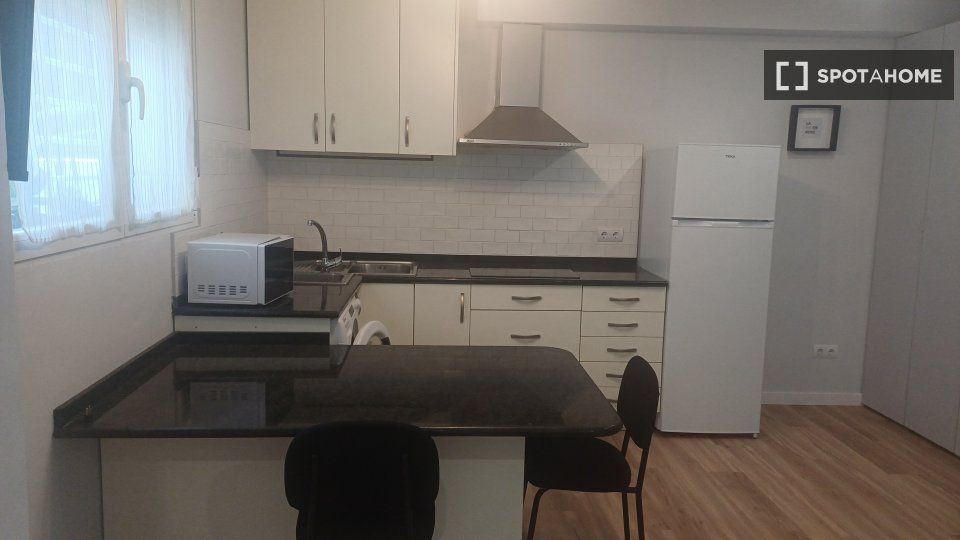 Kitchen of Flat to rent in  Madrid Capital  with Air Conditioner, Heating and Furnished