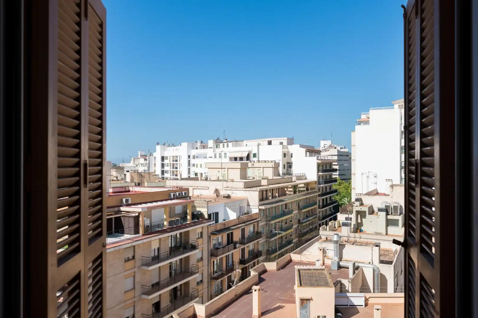 Vista exterior de Pis en venda en  Palma de Mallorca amb Aire condicionat, Terrassa i Balcó