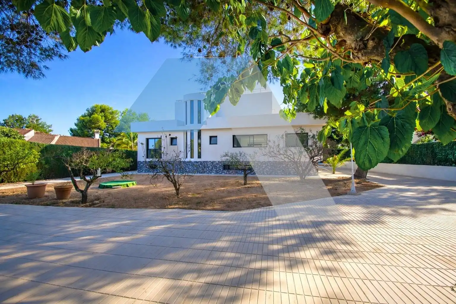 Exterior view of Houses for sale in San Vicente del Raspeig / Sant Vicent del Raspeig  with Private garden, Terrace and Swimming Pool