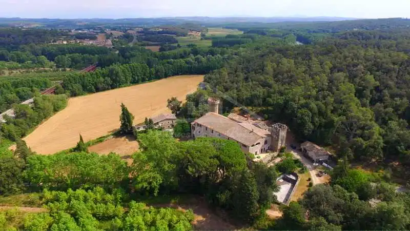 Exterior view of Country homes for sale in Flaçà  with Air Conditioner, Heating and Private garden
