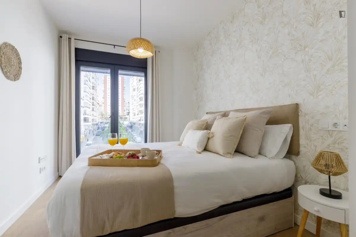 Bedroom of Apartments for rent in Málaga  with Air Conditioner, Furnished and Oven