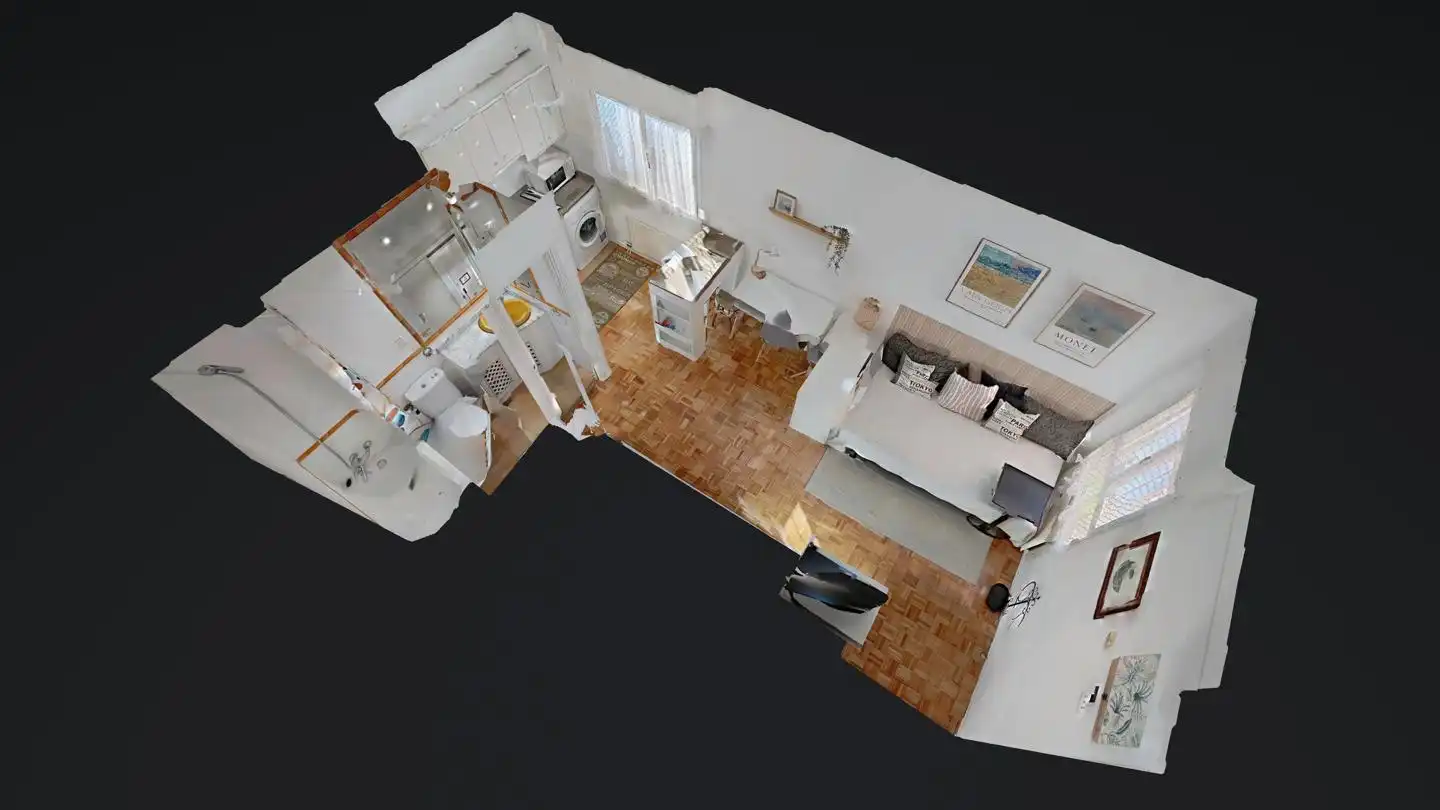Schlafzimmer von Wohnung zur Miete in Oviedo  mit Heizung, Parkett und Möbliert