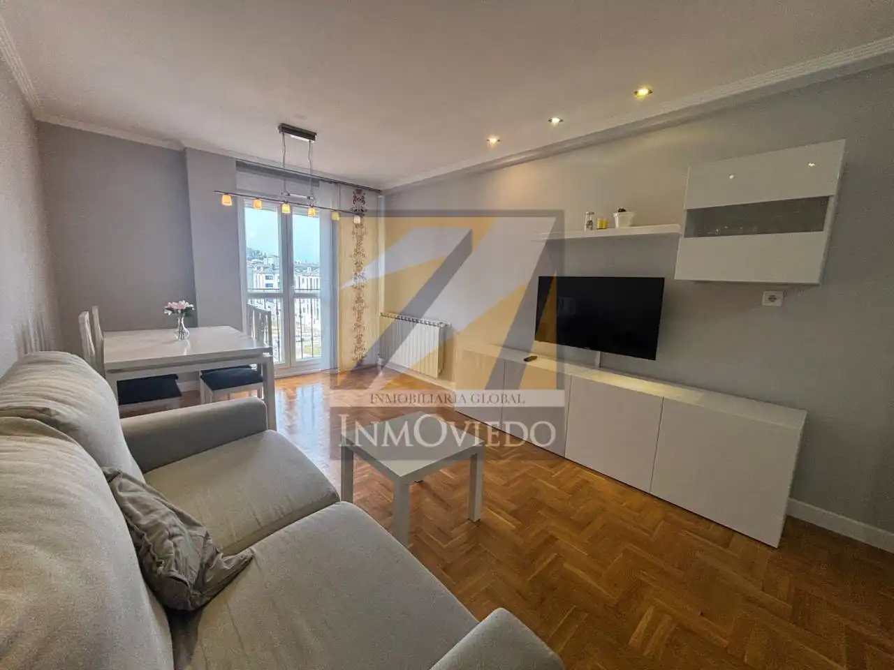 Living room of Flat for rent in Gozón  with Heating, Storage room and Furnished