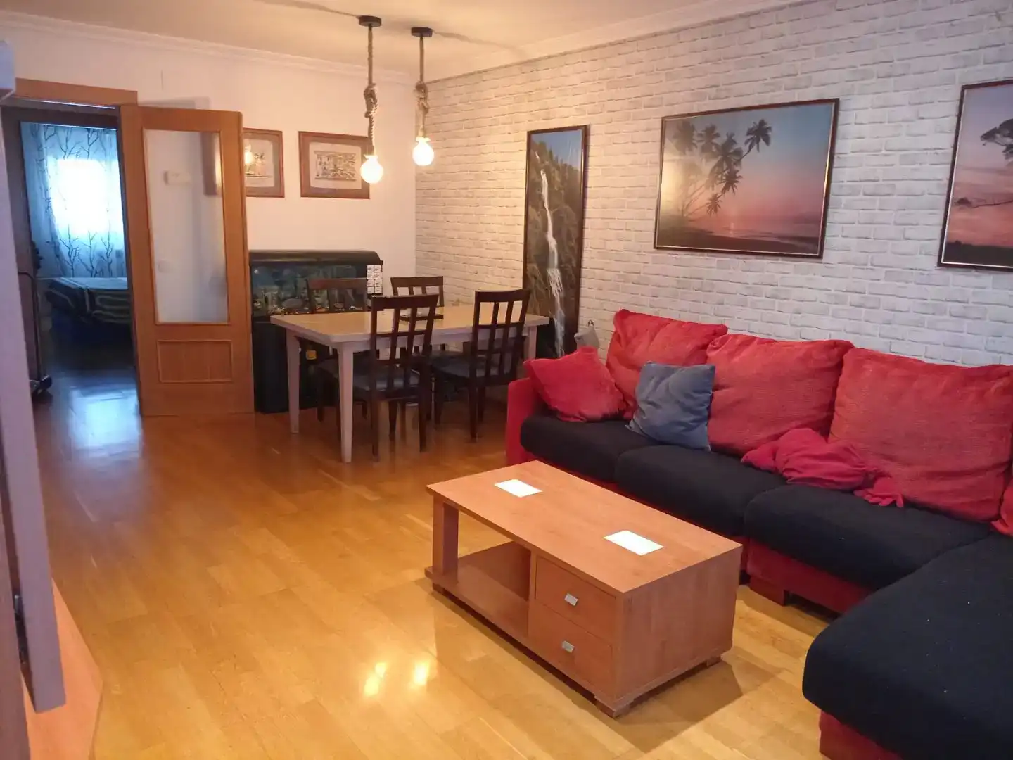 Sala de estar de Casa adosada en venta en Fitero con Aire acondicionado, Jardín privado y Parquet
