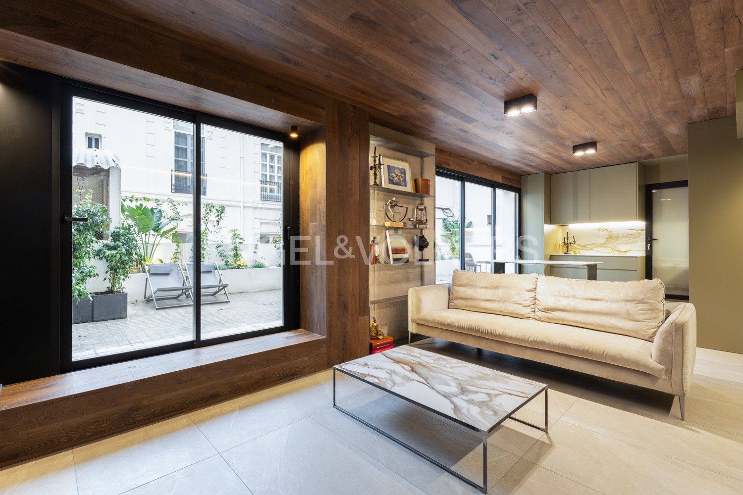 Sala d'estar de Apartament de lloguer en  Valencia Capital amb Aire condicionat, Calefacció i Terrassa