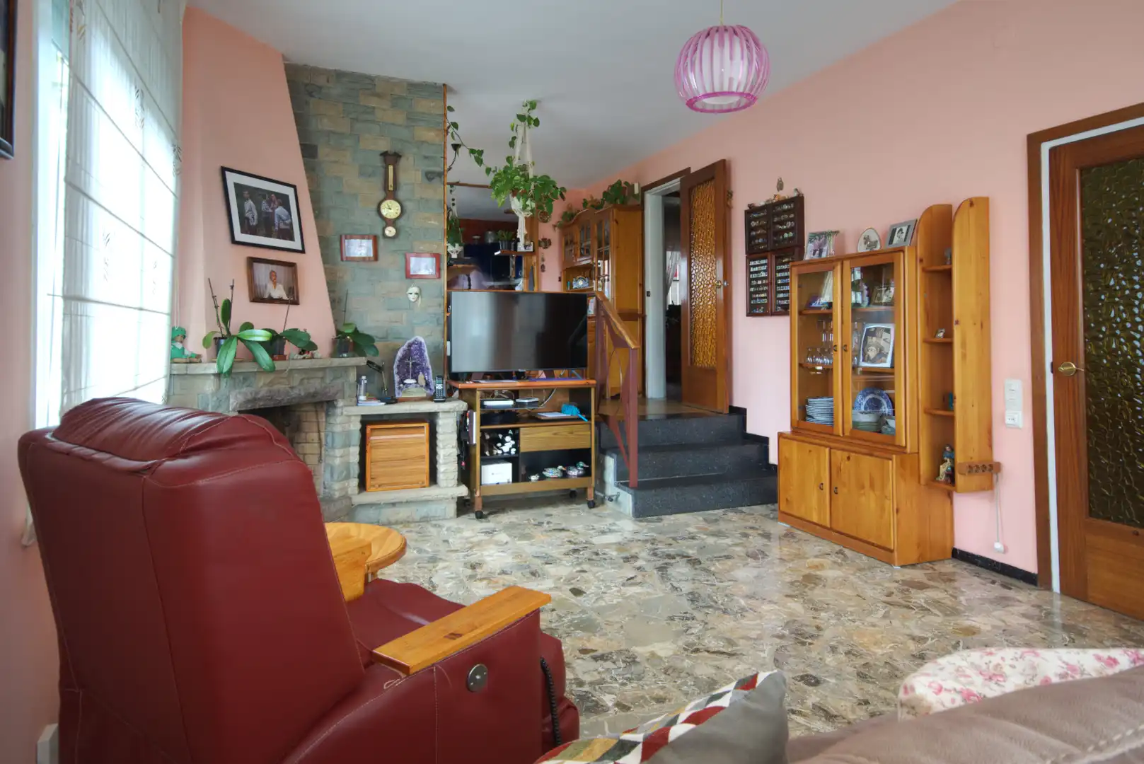 Sala d'estar de Casa adosada en venda en Argentona amb Aire condicionat, Calefacció i Jardí privat