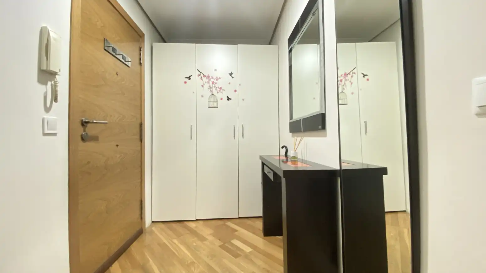 Schlafzimmer von Wohnung zum Verkauf in Los Corrales de Buelna  mit Heizung, Parkett und Möbliert