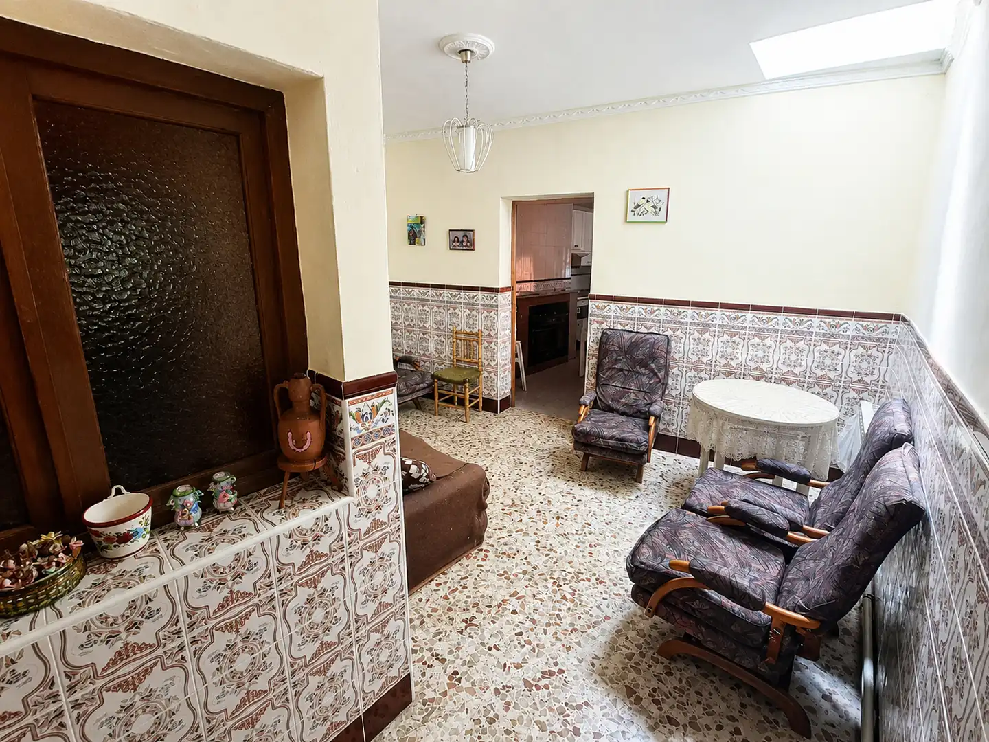 Sala de estar de Casa adosada en venta en Carrión de Calatrava con Calefacción, Terraza y Trastero
