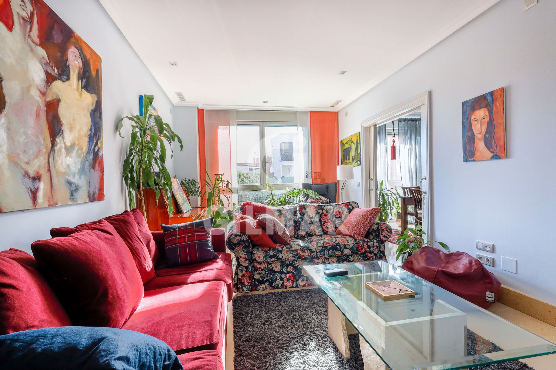 Living room of Flat for sale in  Madrid Capital  with Air Conditioner, Heating and Storage room
