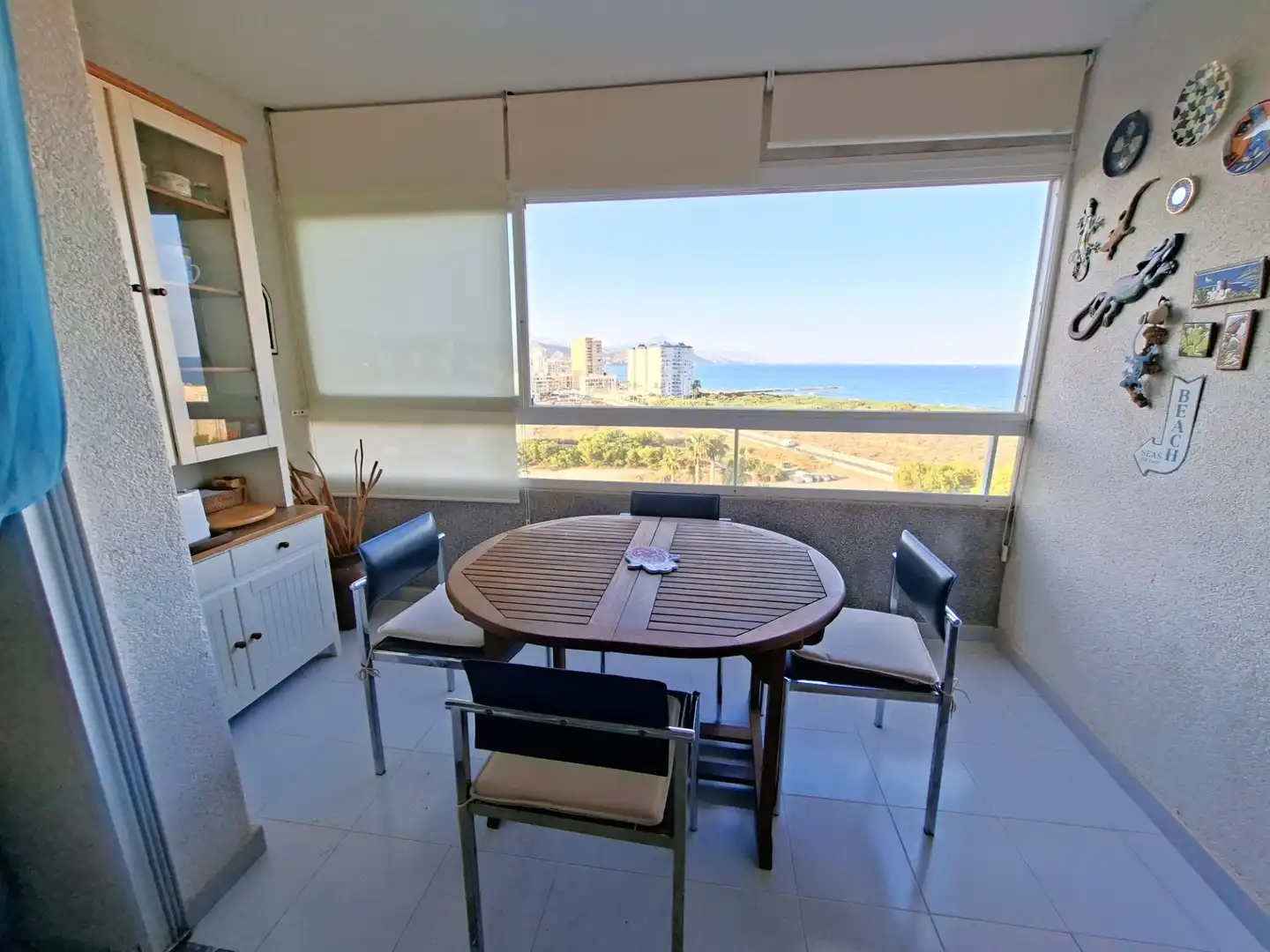 Esszimmer von Wohnungen zur Miete in El Campello mit Klimaanlage, Heizung und Möbliert