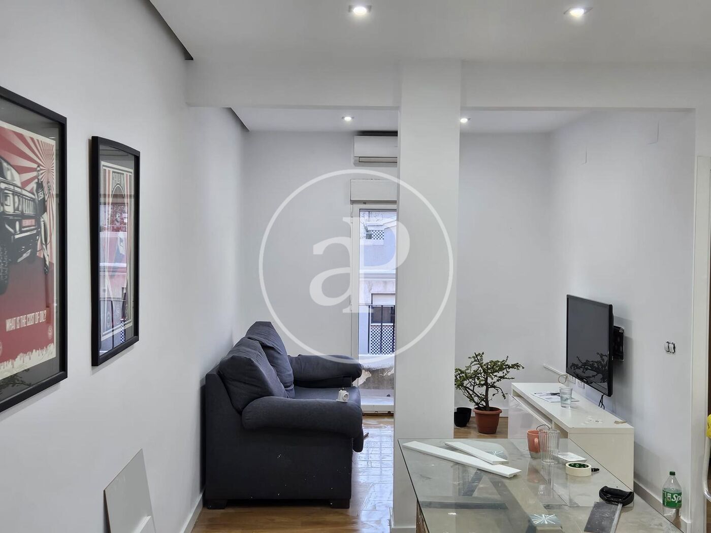 Living room of Flat to rent in  Valencia Capital  with Air Conditioner, Heating and Furnished