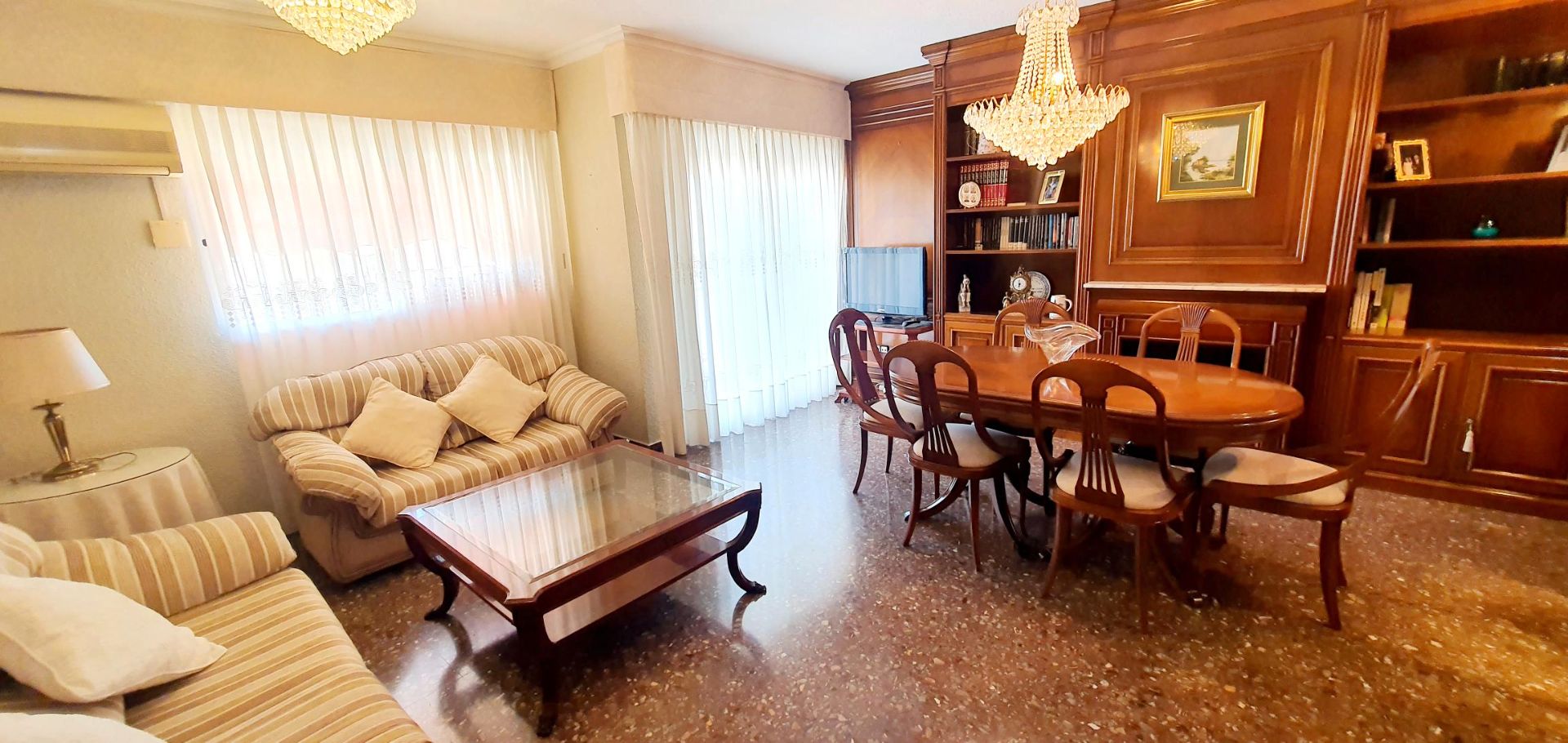 Dining room of Flat for sale in  Valencia Capital  with Air Conditioner, Storage room and Balcony