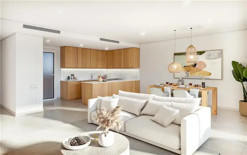 Living room of Flat for sale in Capdepera  with Air Conditioner, Terrace and Community pool