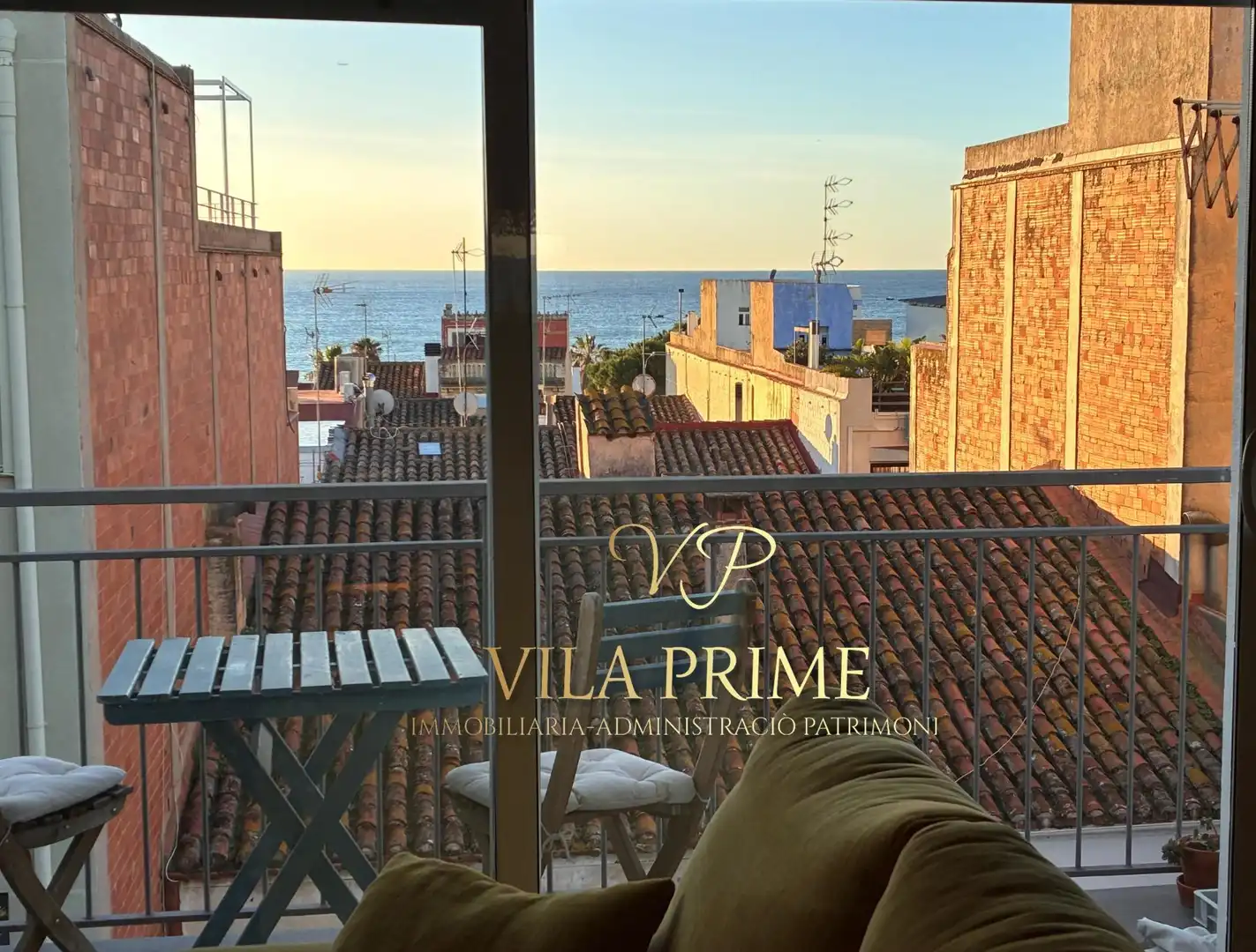 Schlafzimmer von Wohnung zum Verkauf in Vilassar de Mar mit Klimaanlage, Parkett und Terrasse