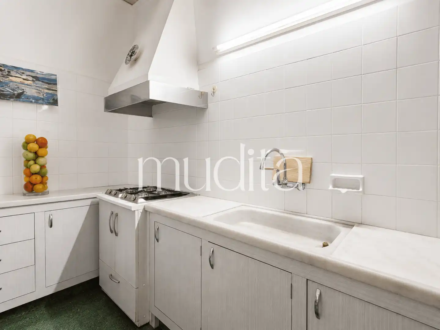 Cocina de Casa adosada en venta en El Masnou con Trastero y Balcón