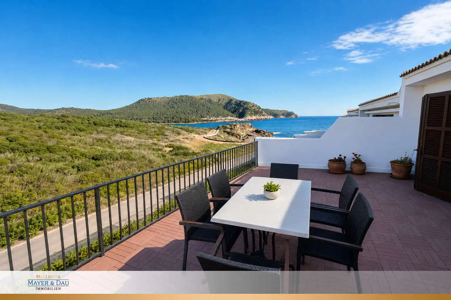 Terrasse von Einfamilien-Reihenhaus zur Miete in Capdepera mit Terrasse und Möbliert