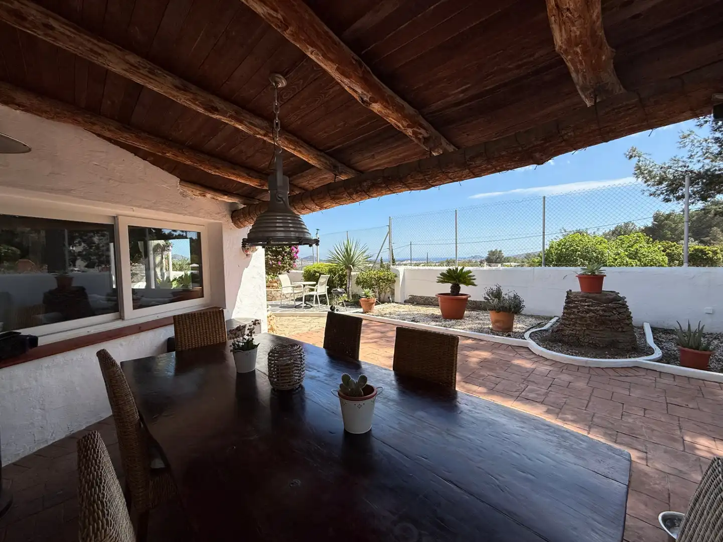 Terrace of Houses for sale in Sant Antoni de Portmany  with Air Conditioner, Heating and Private garden