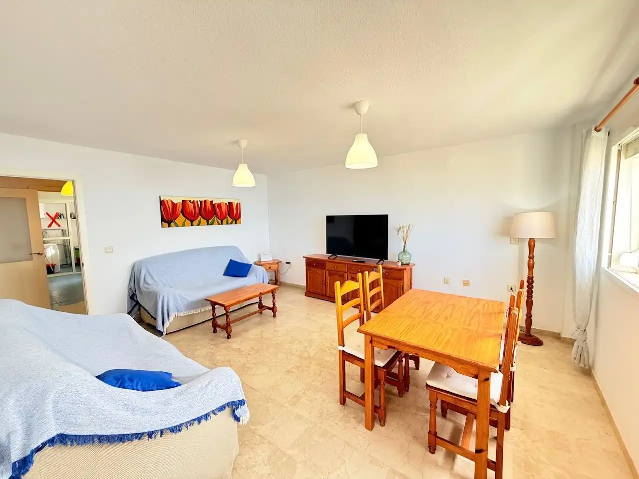 Living room of Flat for sale in Torrox  with Furnished