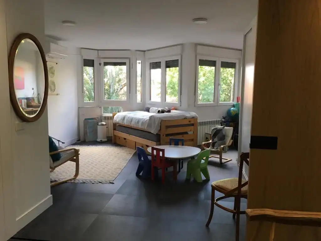 Bedroom of Flat for rent in Madrid  with Air Conditioner, Heating and Terrace