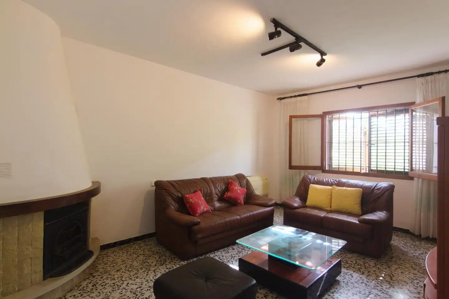 Living room of Houses for sale in Santa Eulària des Riu  with Private garden, Terrace and Swimming Pool