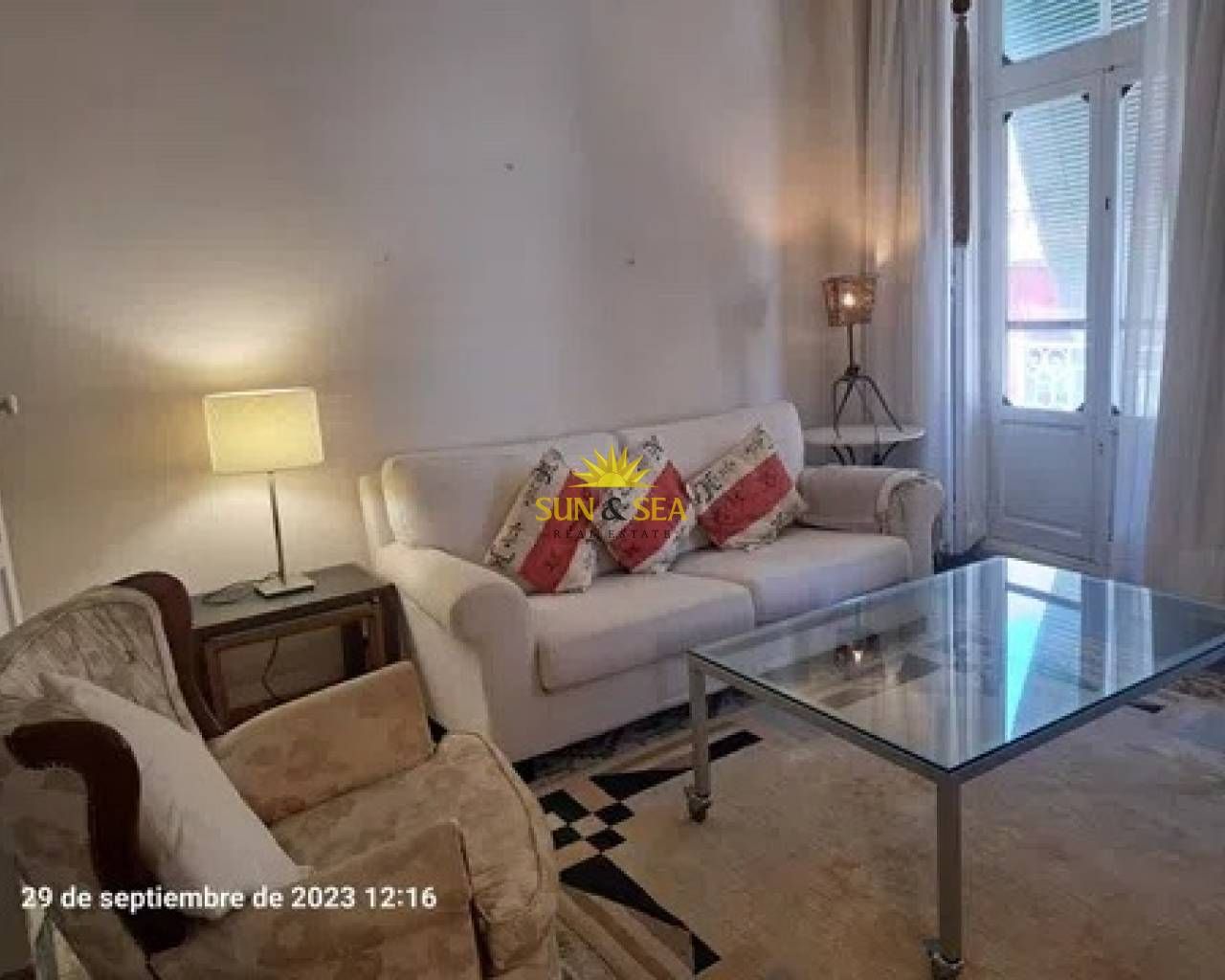 Living room of House or chalet to rent in Cartagena  with Air Conditioner, Heating and Furnished