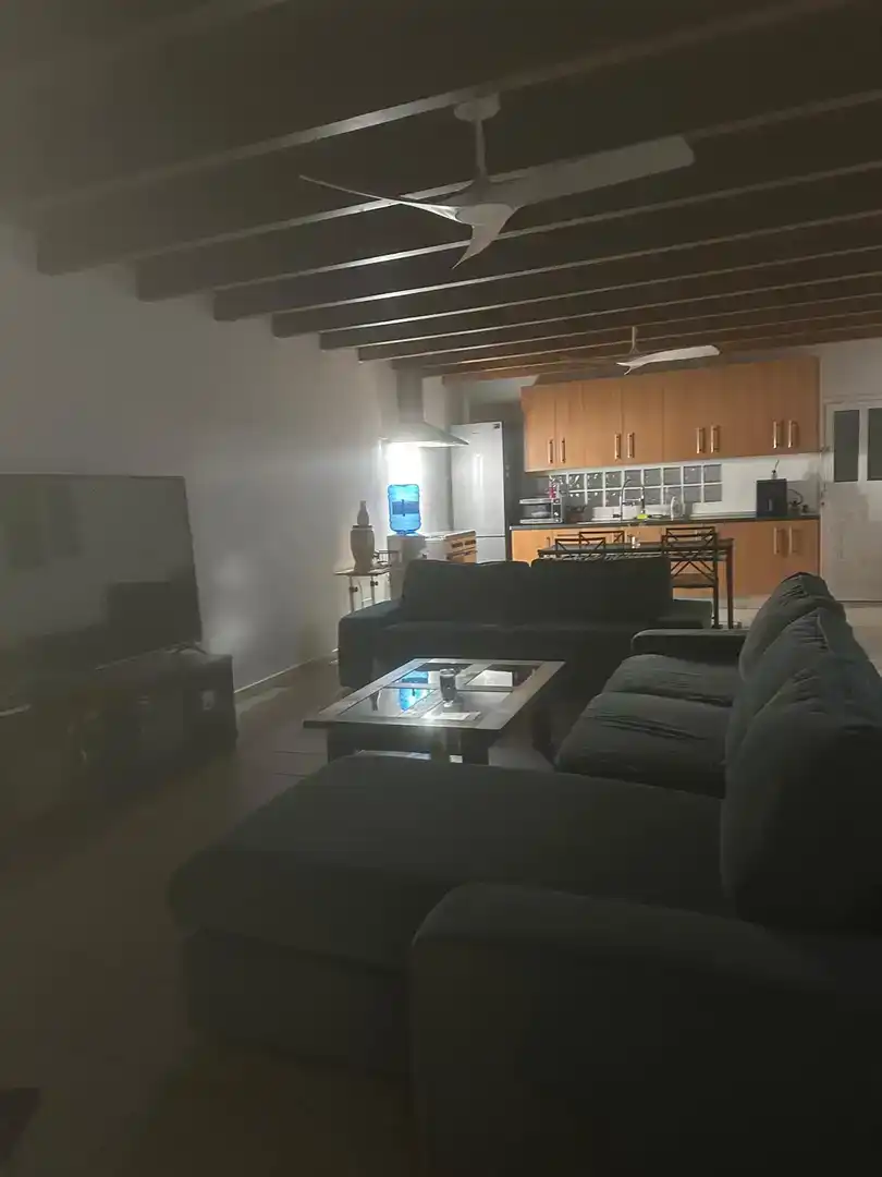 Living room of Flat for rent in Adeje  with Private garden, Parquet flooring and Storage room