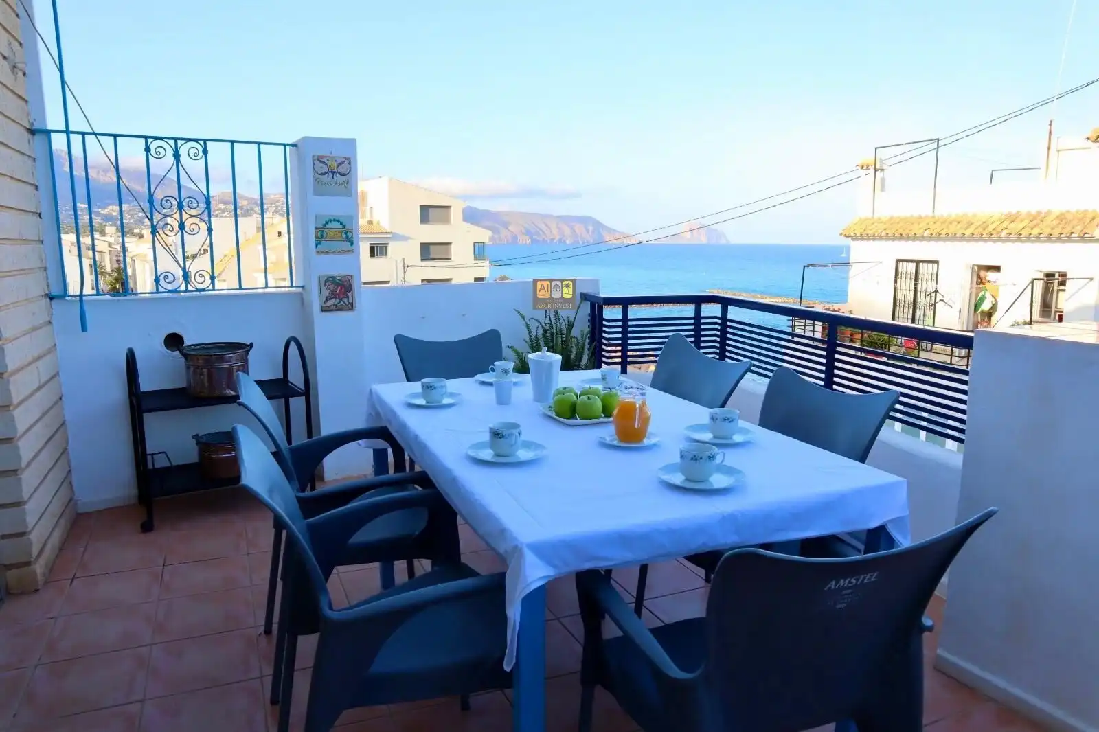 Terrasse von Dachboden zur Miete in Altea mit Terrasse und Möbliert