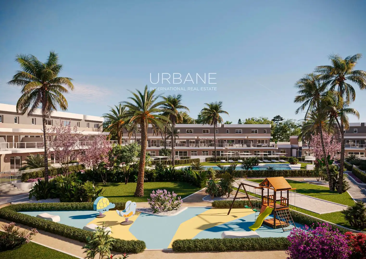 Vista exterior de Dúplex en venda en Monforte del Cid amb Aire condicionat, Calefacció i Jardí privat