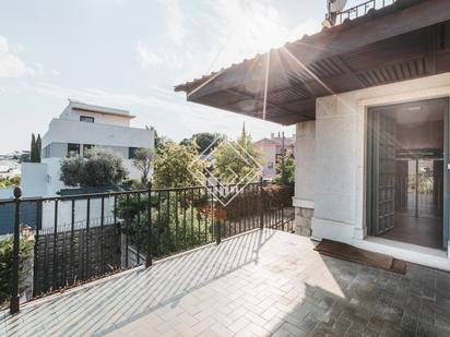 Exterior view of House or chalet for sale in  Madrid Capital  with Terrace and Storage room