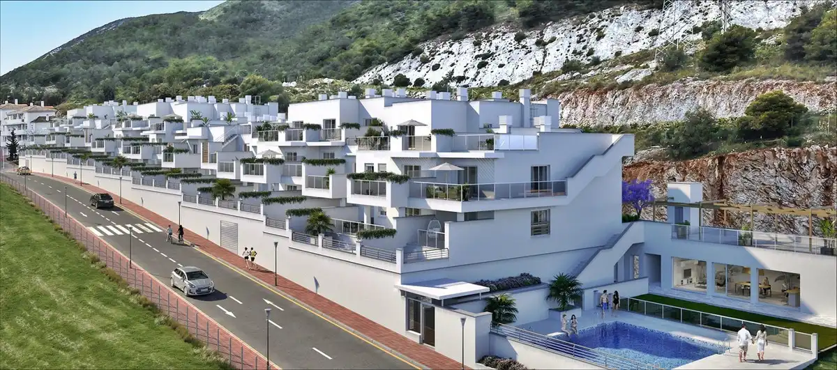 Exterior view of Apartments for sale in Benalmádena  with Air Conditioner, Terrace and Community pool