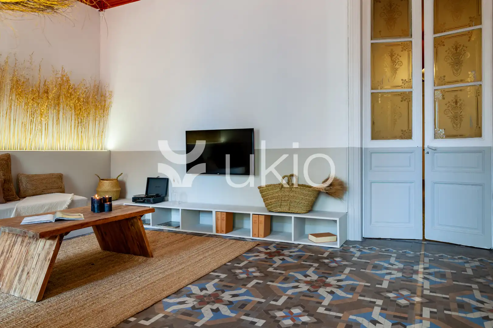 Sala d'estar de Apartament de lloguer en Barcelona amb Terrassa, Moblat i Forn